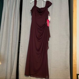 Alex Evenings burgundy dress